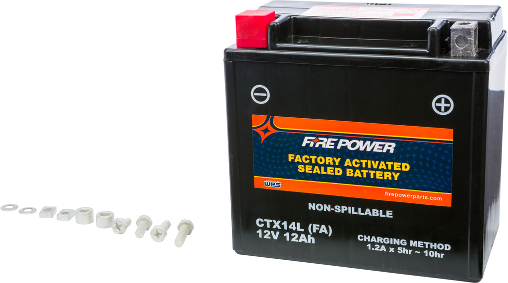 FIRE POWER BATTERY CTX14L SEALED FACTORY ACTIVATED CTX14L-BS(FA)