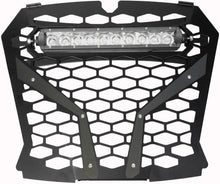 Load image into Gallery viewer, MODQUAD FRONT GRILL BLACK POL RZR S WITH 10&quot; LIGHT RZR-FGLS-XP1KS-BBLK