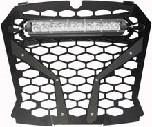 Load image into Gallery viewer, MODQUAD FRONT GRILL BLACK POL RZR S WITH 10" LIGHT RZR-FGLS-XP1KS-BBLK
