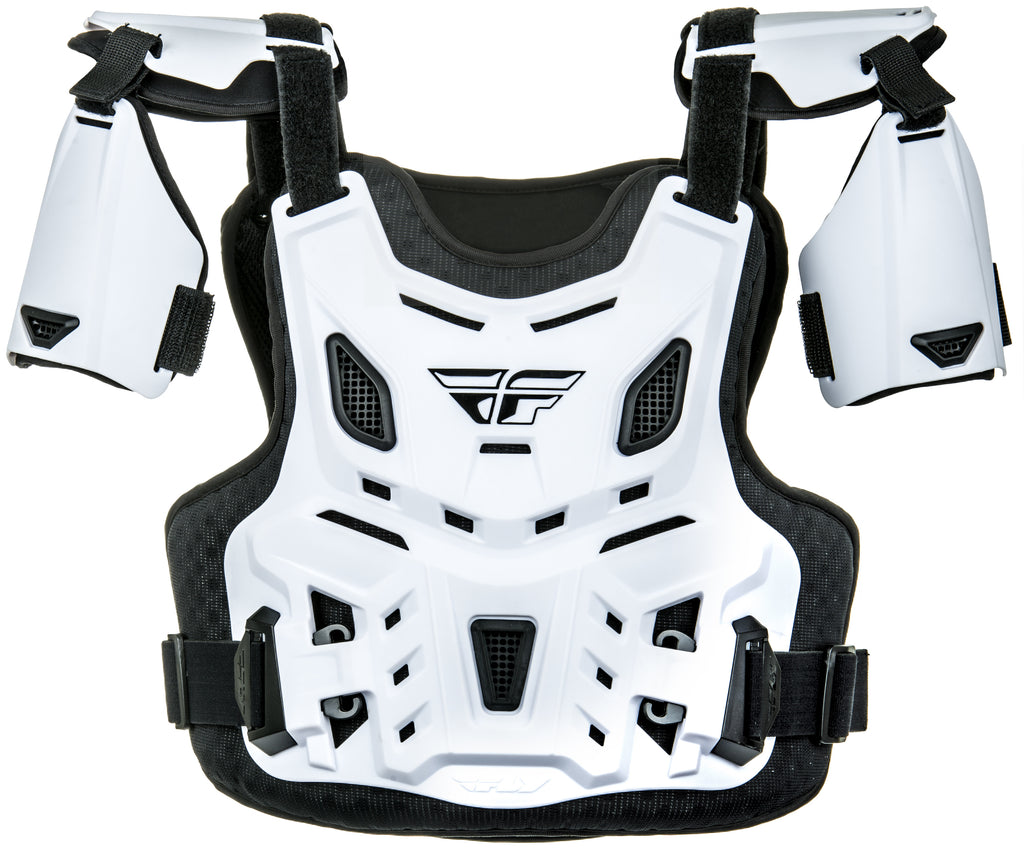 FLY RACING YOUTH CE REVEL ROOST GUARD WHITE 36-16065 YTH CE WHT