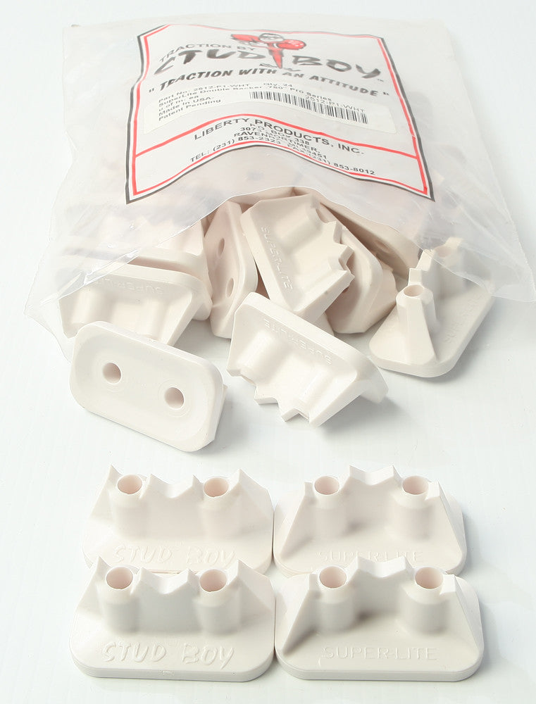 STUD BOY SUPER-LITE PRO SERIES DOUBLE BACKERS .75" 24/PK WHITE 2512-P1-WHT-atv motorcycle utv parts accessories gear helmets jackets gloves pantsAll Terrain Depot