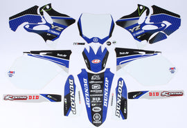 D'COR YAMAHA RACELINE GRAPHICS COMPLETE GRAPHIC KIT WHITE 20-50-125