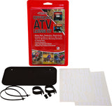 HARDLINE ATV LICENSE PLATE KIT BLACK 2341B