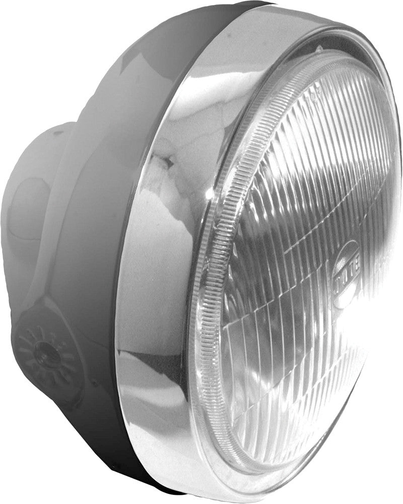 EMGO HEADLIGHT HON STYLE 6 1/4" BLACK 66-64313D