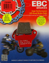 Load image into Gallery viewer, EBC BRAKE PADS FA346X-atv motorcycle utv parts accessories gear helmets jackets gloves pantsAll Terrain Depot