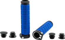 Load image into Gallery viewer, FLY RACING GRIP-LOCK GRIPS BLUE/BLACK 1120732