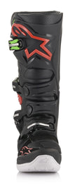 ALPINESTARS TECH 7 BOOTS BLACK/RED/GREEN SZ 14 2012014-1366-14