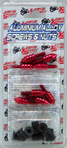 YANA SHIKI W/S SPIKED BOLT KIT RED YNSKWS1132