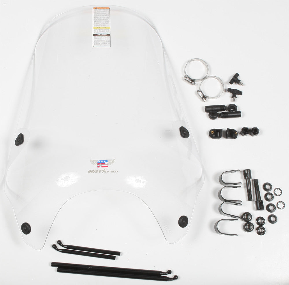 NATIONAL CYCLE STREET SCREEN CLEAR 7/8"-1" N25000