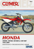 CLYMER REPAIR MANUAL HON XR80R/CR/F CM222