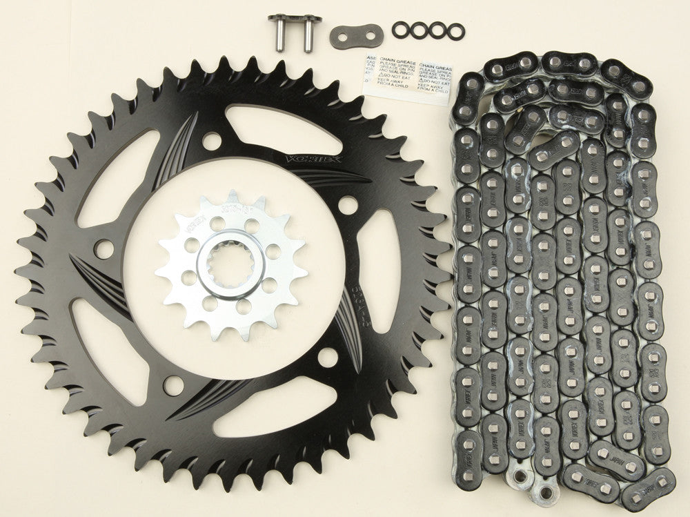 VORTEX SPROCKET/CHAIN KIT BLACK CK6287-atv motorcycle utv parts accessories gear helmets jackets gloves pantsAll Terrain Depot