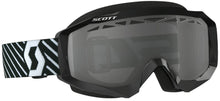 Load image into Gallery viewer, SCOTT HUSTLE MX ENDURO GOGGLE BLACK/WHITE W/GREY LENS 262594-1007328