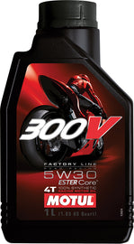 MOTUL 300V 4T COMPETITION SYNTHETIC OIL 5W30 LITER 104108