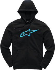 ALPINESTARS AGELESS II FLEECE BLACK/TURQUOISE LG 1038-53052-1076-L
