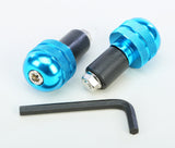 EMGO ALUMINUM BAR ENDS BLUE 23-96463