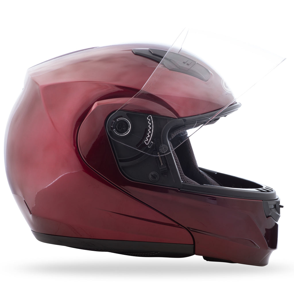 GMAX MD-04 MODULAR HELMET WINE RED LG G104106