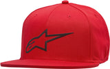 ALPINESTARS AGELESS FLAT BILL HAT RED/BLACK LG/XL 1035-81015-3010-L/XL