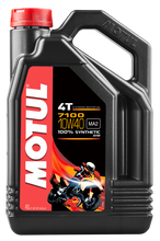 Load image into Gallery viewer, MOTUL 7100 SYNTHETIC OIL 10W40 4-LITER 104092