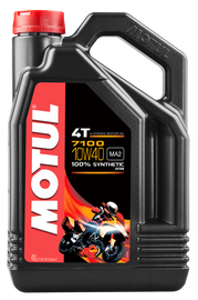 MOTUL 7100 SYNTHETIC OIL 10W40 4-LITER 104092