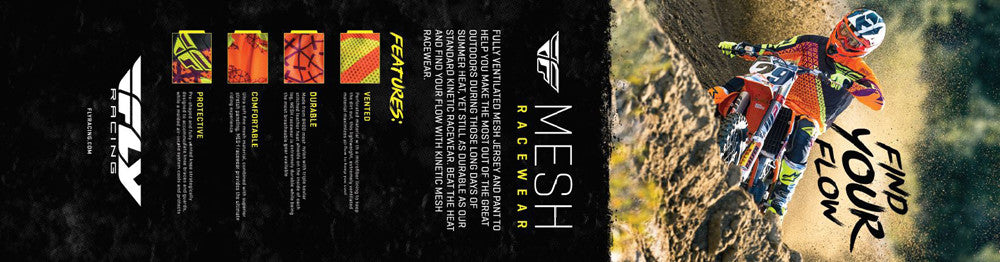 FLY RACING DISPLAY BANNER MESH 14" X 50" BANNER-FLY-D4