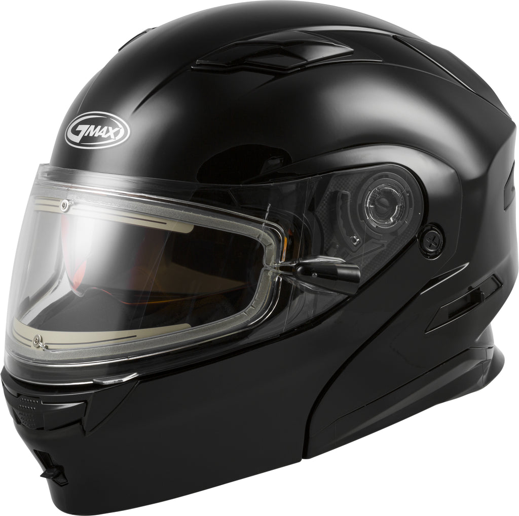 GMAX MD-01S MODULAR SNOW HELMET W/ELECTRIC SHIELD BLACK SM G4010024D