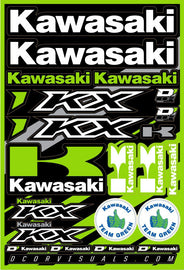 D'COR KAWASAKI DECAL SHEET 12