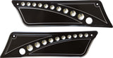 ACCUTRONIX DRILLED LATCH COVERS FLT 93-13 BLACK BLC9313-DN