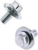 BOLT 8MM HEX HEAD FLANGE BOLT 6X1.0X12MM W/16MM WASHER 10/PK 024-11612