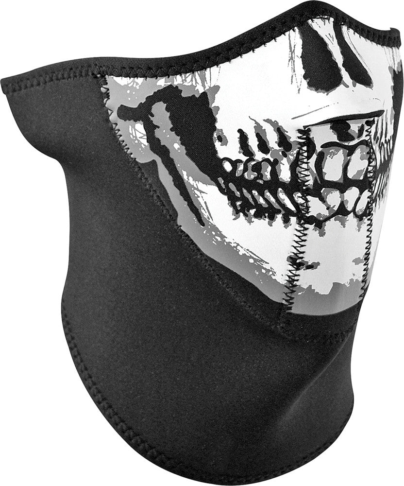 ZAN NEOPRENE 3-PANEL HALF MASK BLACK SKULL FACE WNFM002H3-atv motorcycle utv parts accessories gear helmets jackets gloves pantsAll Terrain Depot