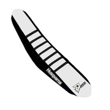 Load image into Gallery viewer, D'COR SEAT COVER BLACK/WHITE W/RIBS 30-70-408