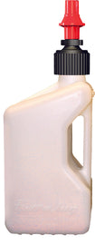 TUFF JUG UTILITY CONTAINER WHITE W/RED CAP 5GAL WURR-atv motorcycle utv parts accessories gear helmets jackets gloves pantsAll Terrain Depot