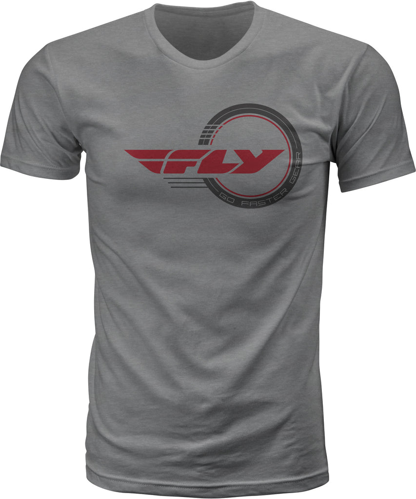 FLY RACING FLY STANDARD ISSUE TEE GREY HEATHER MD 352-0363~3