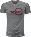 FLY RACING FLY STANDARD ISSUE TEE GREY HEATHER MD 352-0363~3