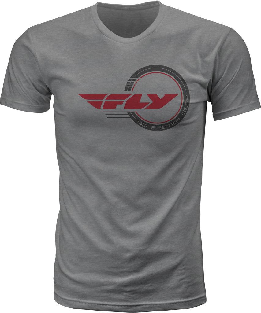 FLY RACING FLY STANDARD ISSUE TEE GREY HEATHER SM 352-0363~2