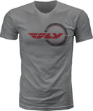 FLY RACING FLY STANDARD ISSUE TEE GREY HEATHER XL 352-0363~5
