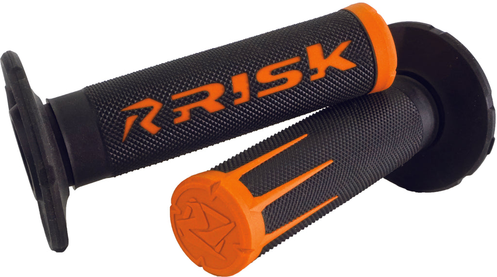 RISK RACING FUSION 2.0 MOTORCYCLE GRIPS ORANGE 287