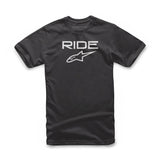 ALPINESTARS YOUTH RIDE 2.0 TEE BLACK/WHITE MD 3038-72010-1020-M