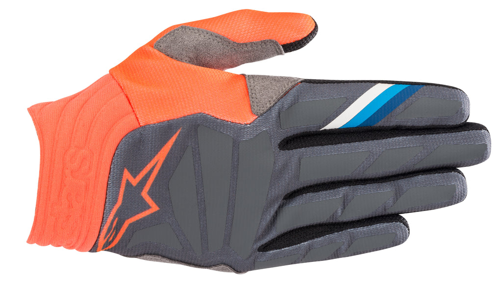 ALPINESTARS AVIATOR GLOVES ANTHRACITE/ORANGE SM 3560319-1444-S