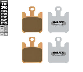 GALFER BRAKE PADS SINTERED CERAMIC FD290G1375 FD290G1375
