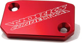 WORKS BILLET FRONT BRAKE COVER RED HUSKY 21-067