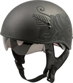 GMAX HH-65 HALF HELMET DEVOTION NAKED MATTE BLACK XL G1652227