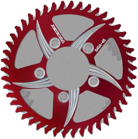 VORTEX CAT5 REAR ALUMINUM SPROCKET RED 43T 245AZR-43-atv motorcycle utv parts accessories gear helmets jackets gloves pantsAll Terrain Depot