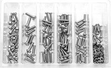 Load image into Gallery viewer, BOLT CARBURETOR FLOAT BOWL SCREWS ASSORTMENT 210 PIECE KIT SV-CARBSCRW