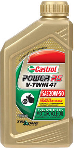 CASTROL POWER RS V-TWIN 4T SYNTHETIC OIL 20W-50 1QT 6080