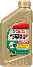 Load image into Gallery viewer, CASTROL POWER RS V-TWIN 4T SYNTHETIC OIL 20W-50 1QT 6080