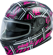 Load image into Gallery viewer, GMAX MD-01S MODULAR PINK RIBBON RIDERS SNOW HELMET BLK/PINK XS G2012403D