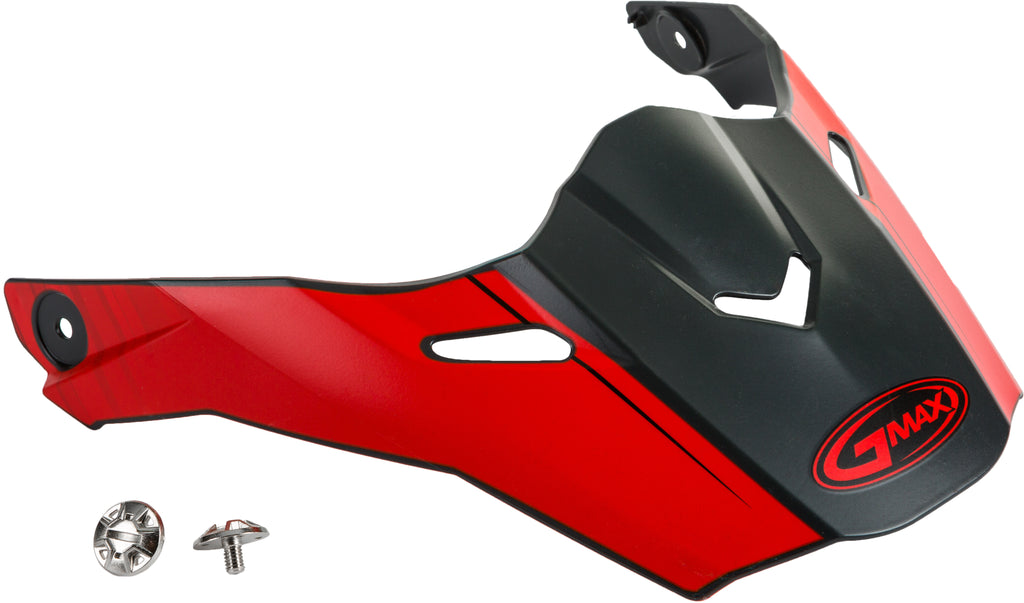 GMAX VISOR W/SCREWS RALEY MATTE GREY/RED AT-21/Y G021061