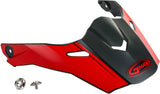 GMAX VISOR W/SCREWS RALEY MATTE GREY/RED AT-21/Y G021061