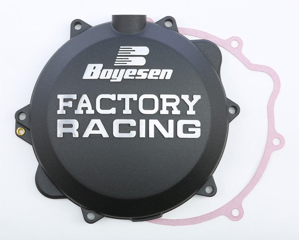 BOYESEN FACTORY RACING CLUTCH COVER BLACK CC-42AB