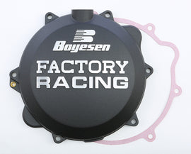 BOYESEN FACTORY RACING CLUTCH COVER BLACK CC-42AB